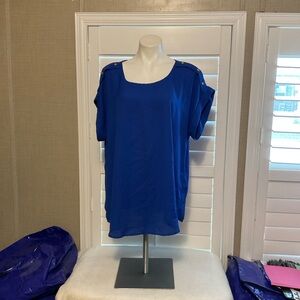 Chic Royal Blue Women's Blouse
